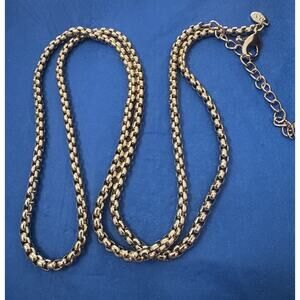 Vintage OPC Gold Tone Long Necklace Chain 34” Plus 3” Extender 56g